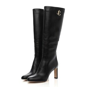 Jimmy Choo black knee high boots